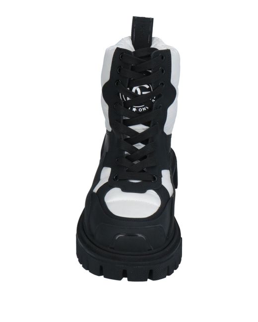 Dolce & Gabbana Black Color Block Ankle Boots