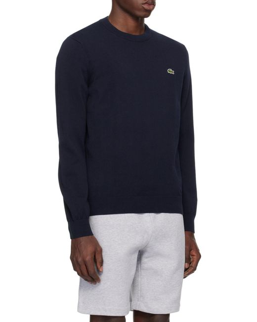 Lacoste Blue Logo Round Neck Sweater for men