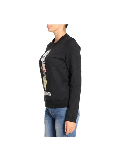 Moschino Black Logo Printed Hoodie