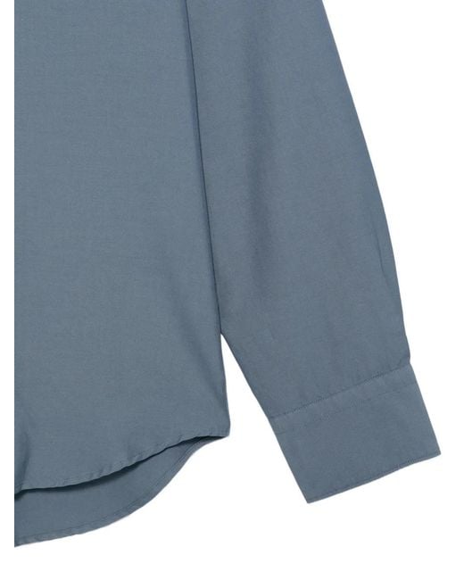 Canali Blue Long Sleeve Shirt for men