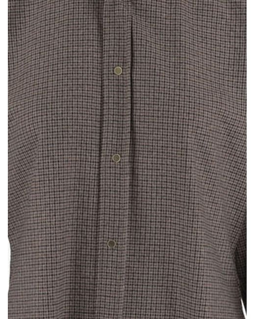 DARKPARK Gray Checked Button-Up Shirt