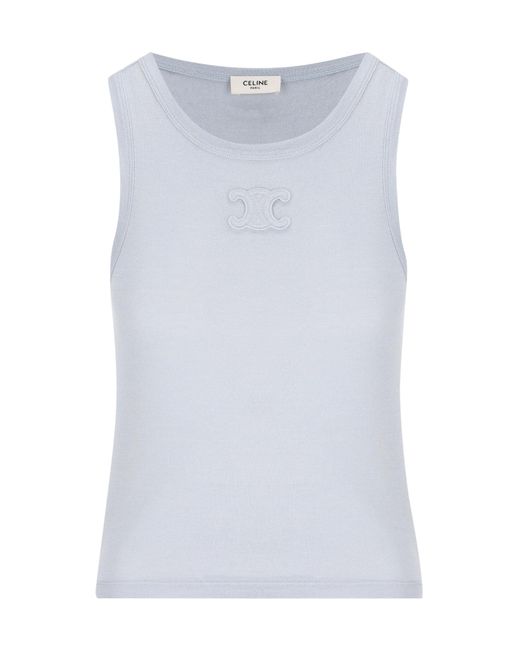 Céline Blue Crew Neck Vest