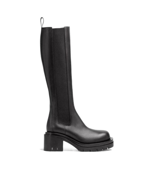 Bottega Veneta Black Lug Chelsea Boots