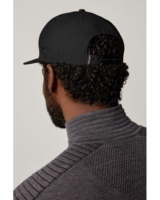 Canada Goose Black Core Classic Logo-Patch Detail Baseball Cap for men