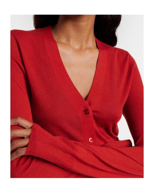 Joseph Red Front Button Cardigan