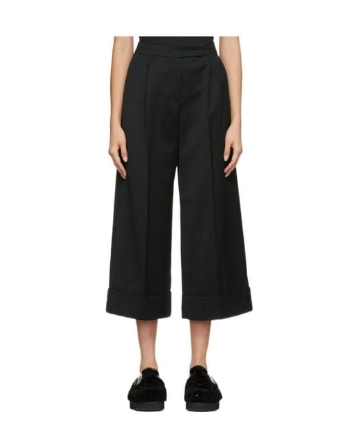 Simone Rocha Black Straight Casual Pants