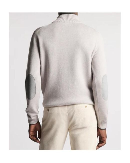 Fay White Virgin Wool Sweater for men