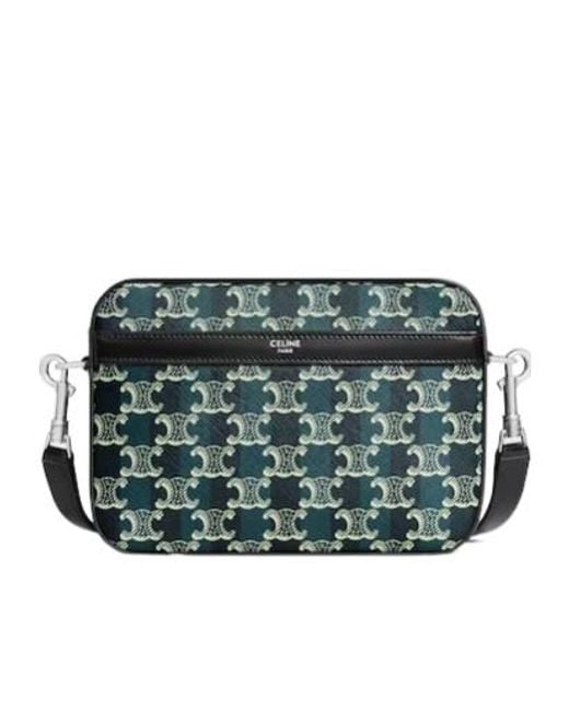 Céline Green Small Messenger Bag for men