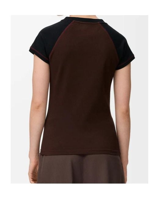 Loewe Brown Logo Cotton T-Shirt