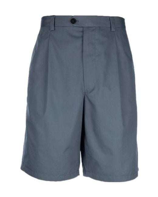 Prada Blue Tailored Bermuda Shorts for men