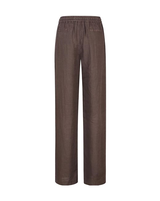 Fay Brown Relaxed Fit Pants