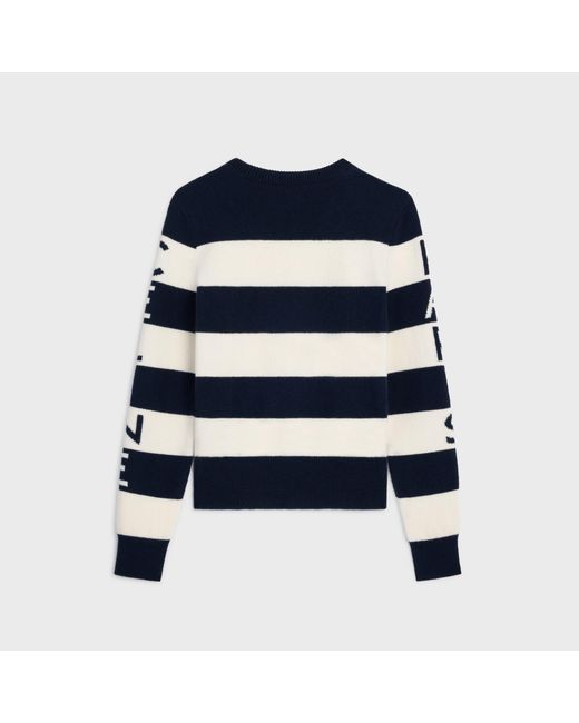 Céline Blue Crewneck Sweater