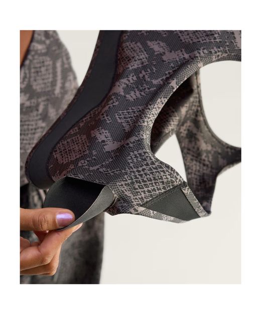 Adidas By Stella McCartney Gray Medium Support Printed Power Impact Training Bra