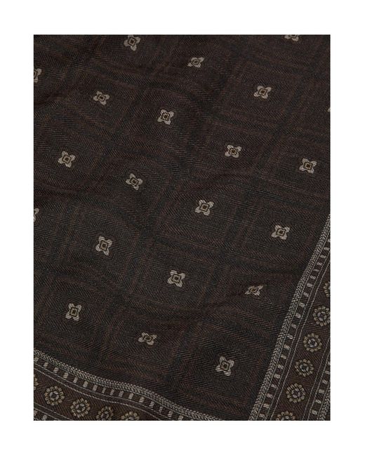 Loro Piana Black Henry 60 X 60 Foulard for men