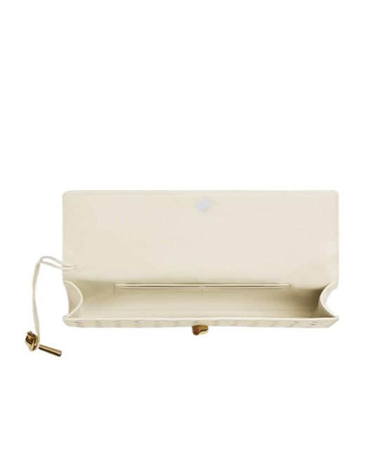 Bottega Veneta Natural Andiamo Clutch Bag