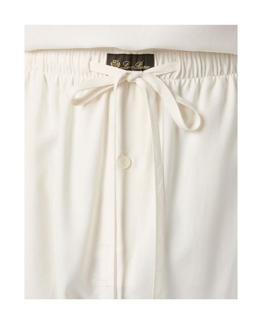 Loro Piana White Joyce Trousers for men