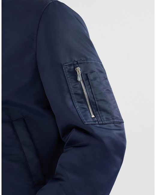 Brunello Cucinelli Blue Ribbed-Hem Jacket for men