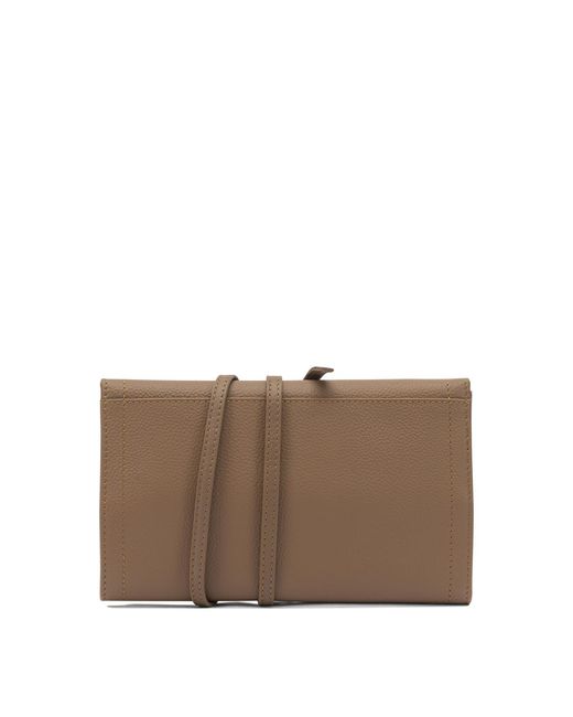 Le Tanneur Brown Wrap Strap Wallet