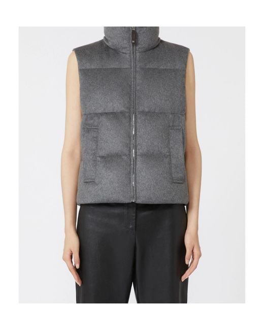 Max Mara Gray The Cube Amoroso Quilted Down Gilet