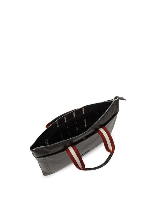 Bally Black Logo Handbag for men