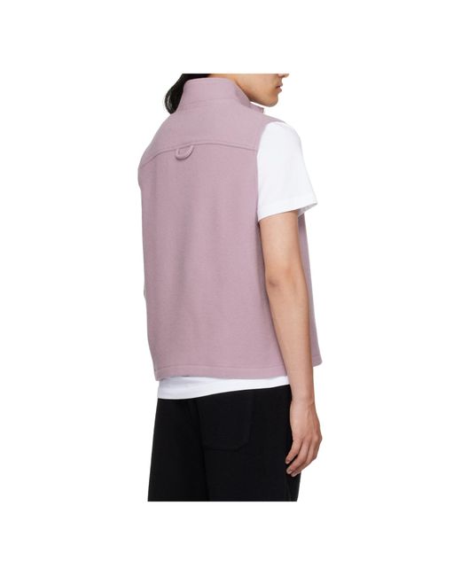 Rier Purple Fleece City Vest for men