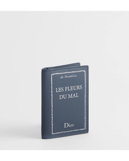 Dior Blue Bifold Card Holder for men