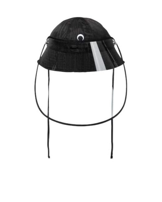 MARINE SERRE Black Fisherman's Hat With Brim