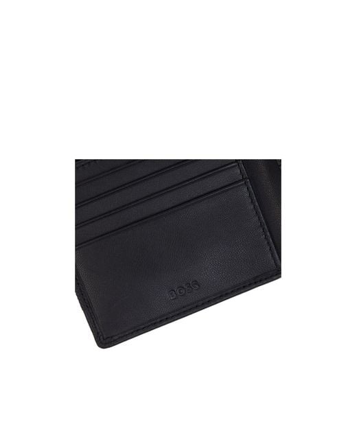 Boss Black Logo-Plaque Wallet for men