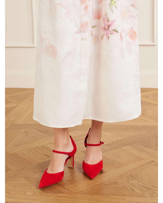 Gabriela Hearst Red Pointed-Toe High Heels