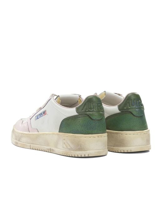Autry White Round-Toe Sneakers