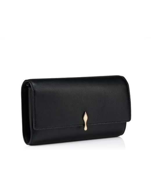 Christian Louboutin Black Snap-Fastened Chain Linked Clutch Bag