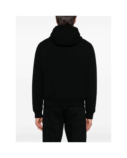 Moorer Black Long-Sleeved Casual Jacket for men