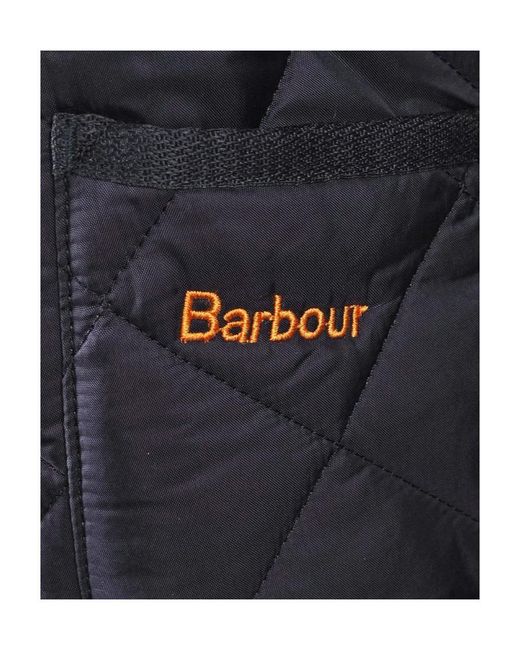 Barbour Blue Dark Quilted Lapel Coat for men
