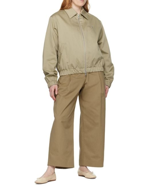 AMI Green Ami De Coeur-Plaque Jacket for men