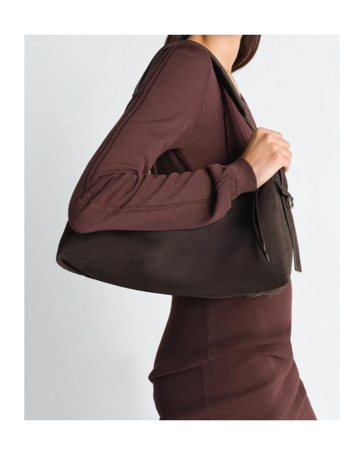Lemaire Brown Belted Baguette Bag