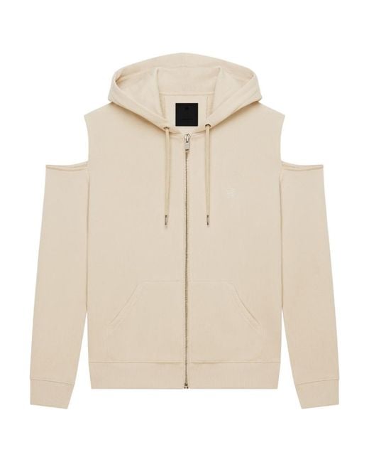 Givenchy Natural 4G Zipped Off-Shoulder Jacket