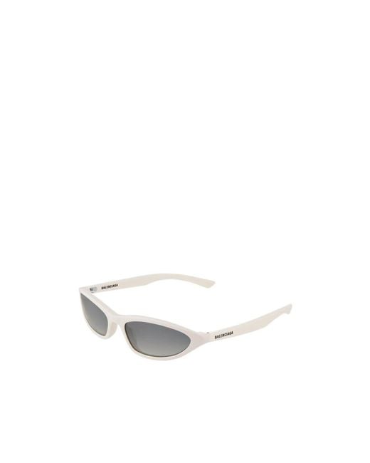 Balenciaga White Eyewear Cat-Eye Frame Sunglasses