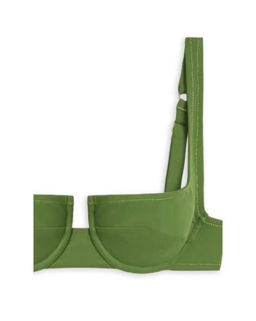 Reina Olga Green Brigitte Underwired Bikini Top Beachwear
