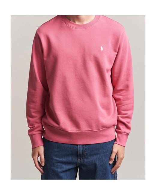 Polo Ralph Lauren Pink Crew-Neck Sweatshirt for men