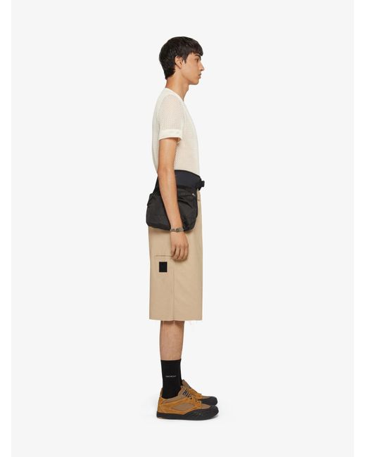 Givenchy Natural Raw Bottom Chino Bermuda Shorts for men