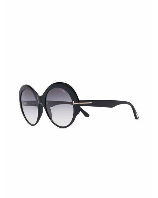 Tom Ford White Round-Frame Sunglasses