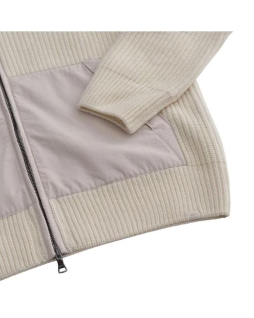 Paul & Shark Gray Zip-Up Hooded Cardigan for men