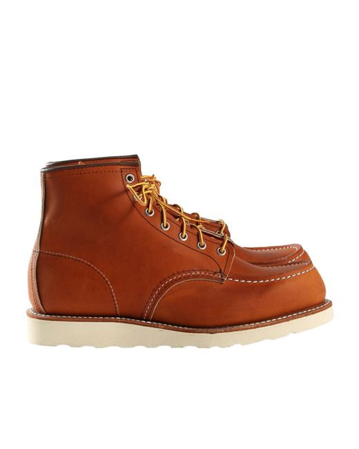 Red Wing Brown Classic Moc Boots for men