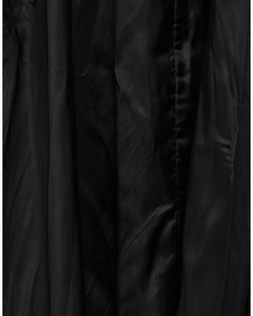 Rick Owens Black Solid Color Hooded Jacket