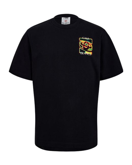 A Bathing Ape Black Crew Neck Printed T-Shirt for men