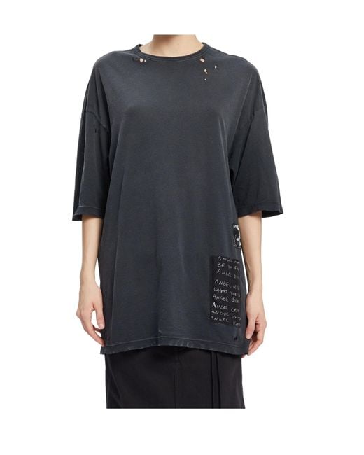 Ann Demeulemeester Black Crew Neck T-Shirt
