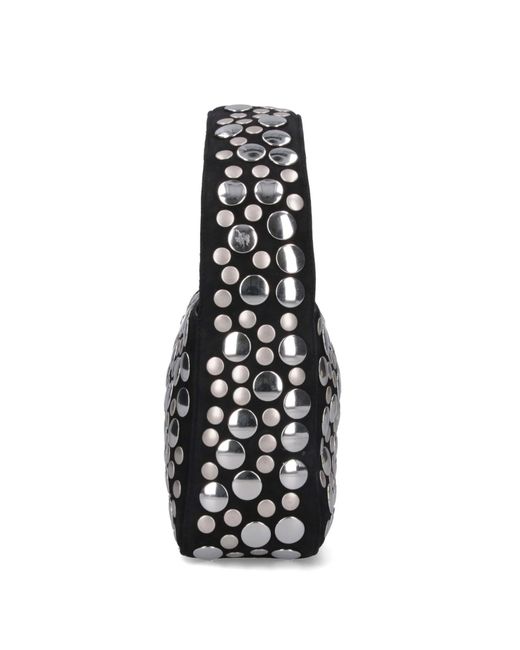 Khaite Black All Over Studs Embellished Bags