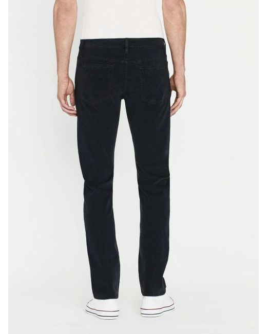 FRAME Black L'Homme Slim Brushed Twill Jeans for men