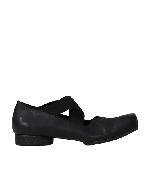 Uma Wang Black 30Mm Square-Toe Ballerinas