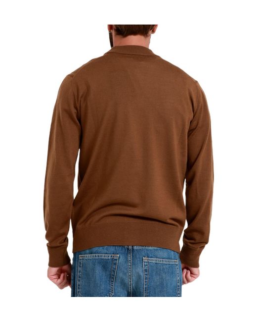 Paolo Pecora Brown Button-Up Cardigan for men